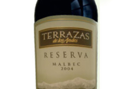 Terrazas de los Andes Malbec Reserva, 2004, Мендоса, Аргентина