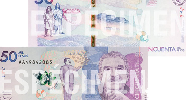 В Колумбии выпустили банкноту с портретом знаменитого писателя