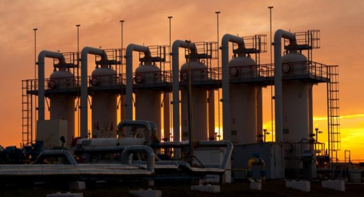 В украинских газохранилищах сократились запасы газа