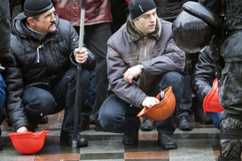 Львовские шахтеры устроили акцию протеста