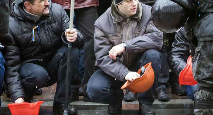 Львовские шахтеры устроили акцию протеста