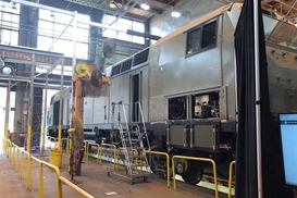 Появилось фото первого американского локомотива для Украины