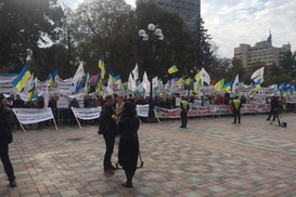 "Не продавайте Родину": Под ВР аграрии протестуют против продажи земли иностранцам