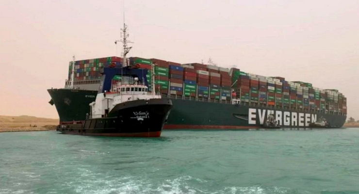 Контейнеровоз Ever Given / Открытый источник