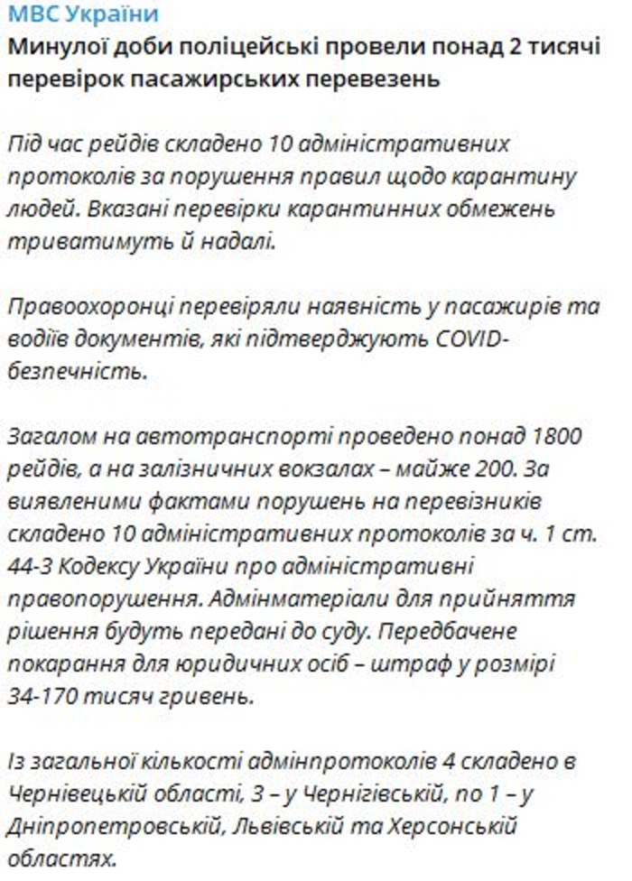 Telegram-канал МВД Украины