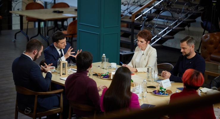 Владимир Зеленский на пресс-марафоне / president.gov.ua