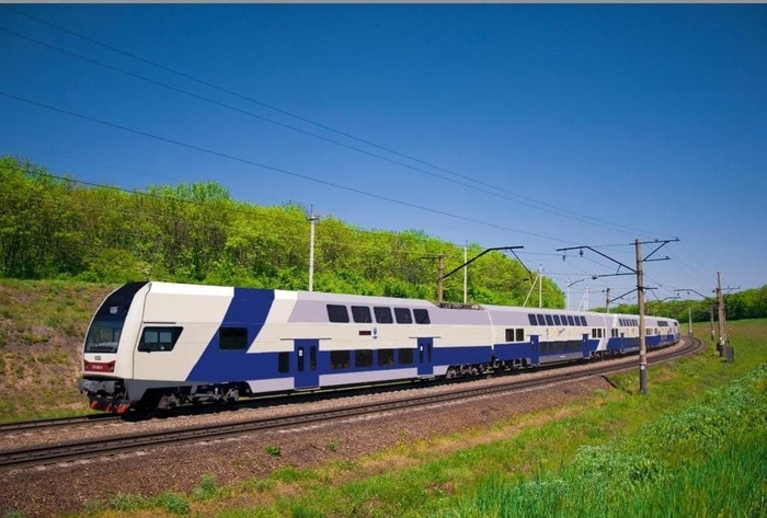 Новый двухэтажный поезд