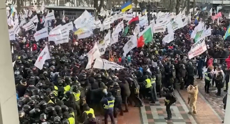 Протест ФОПов у Верховной Рады / Скриншот