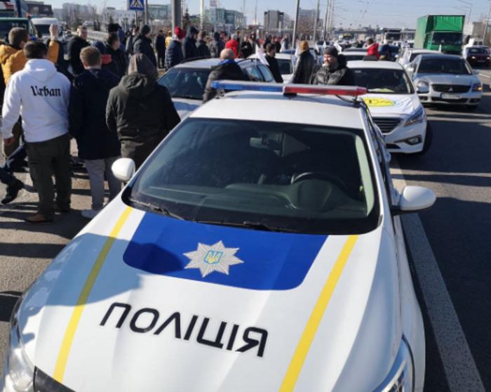 Забастовка таксистов в Украине