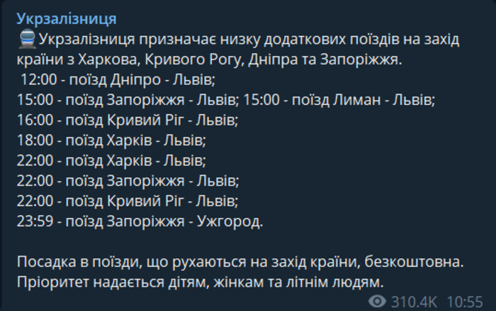 Публикация УЗ в Telegram
