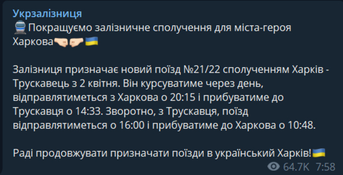 Публикация УЗ в Telegram