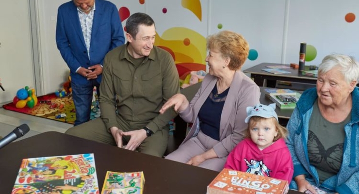 В городе-герое Буча Киевской области открыли временный модульный городок  / minregion.gov.ua