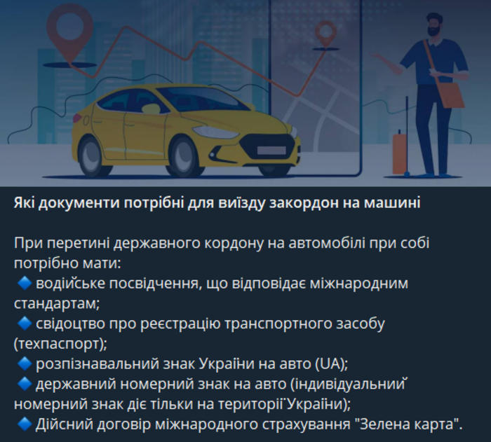 Публікація МВС України в Telegram