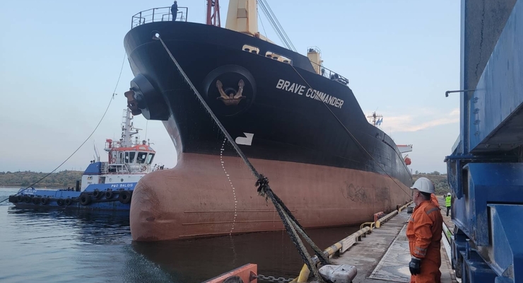 Первое зафрахтованное ООН судно с украинской агропродукцией прибыло в Африку / facebook.com/MinInfra.UA