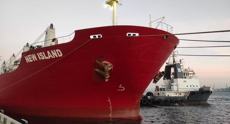 Экспорт зерна: Из украинского порта вышло пятое зафрахтованное ООН судно с продовольствием