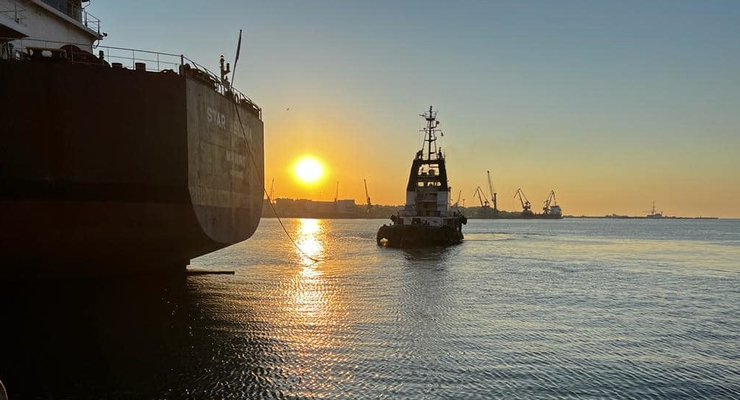 Из портов Украины вышли 7 судов с зерном / facebook.com/MinInfra.UA
