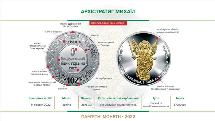 Памятная монета "Архистратиг Михаил"