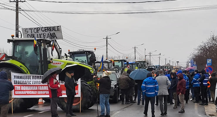 Румынские фермеры начали блокировать еще один пункт пропуска для украинских грузовиков